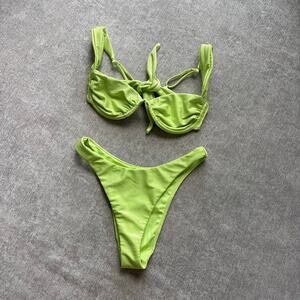 NWOT Bydee Green Bikini